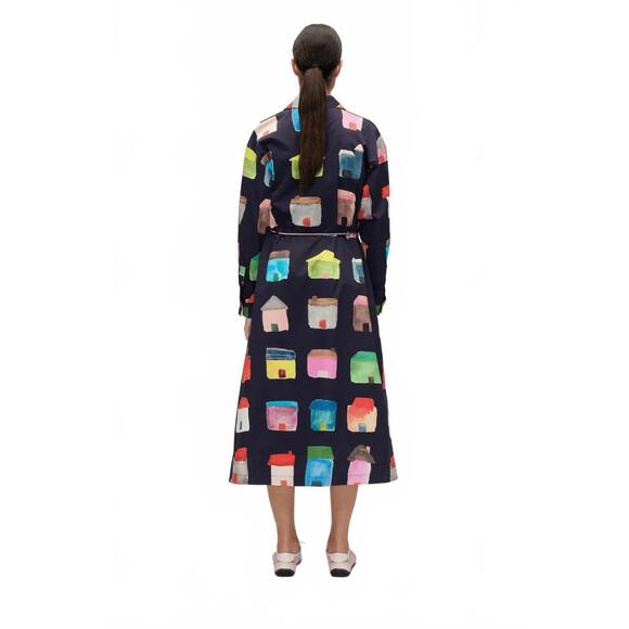 NEW STINE GOYA longsleeve workwear dress in refugios - Picture 2 of 4